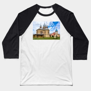 Orthodox Church against bright blue sky Baseball T-Shirt